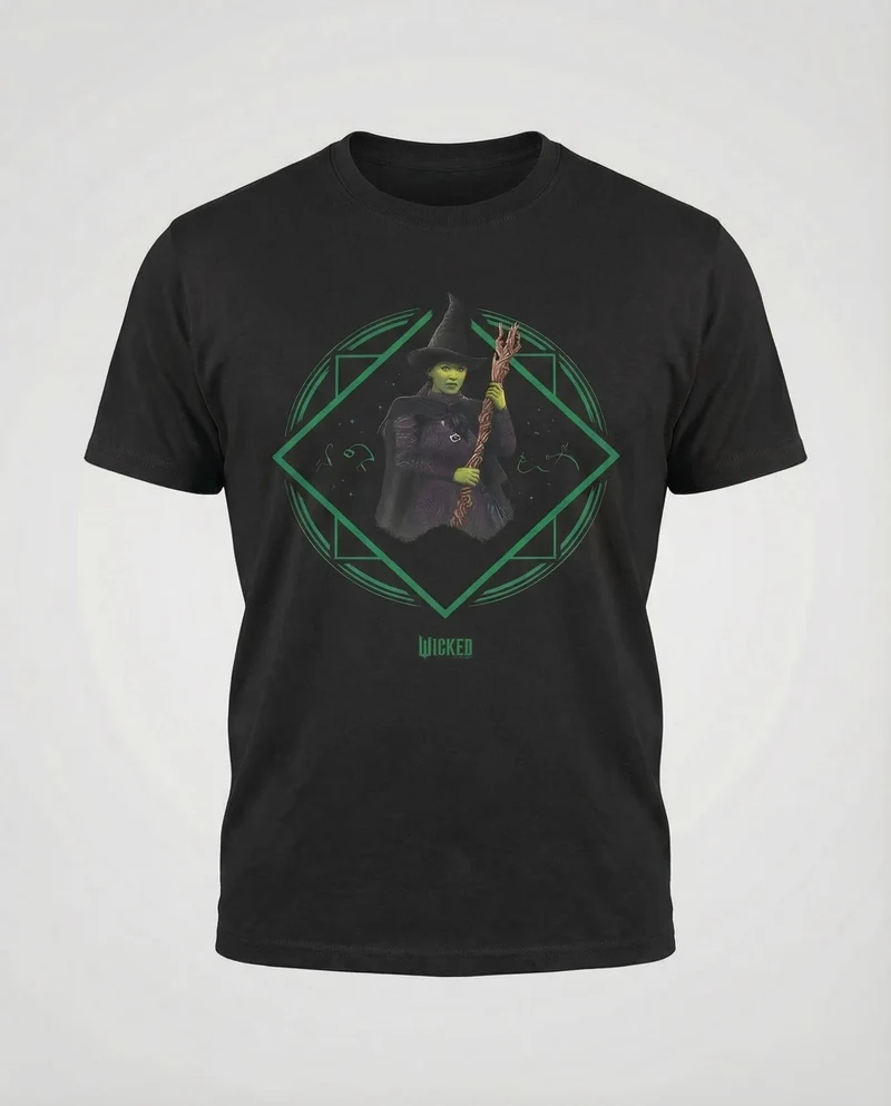 Unisex Baumwoll-T-Shirt Hexenmotiv