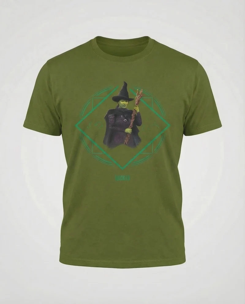 Unisex Baumwoll-T-Shirt Hexenmotiv