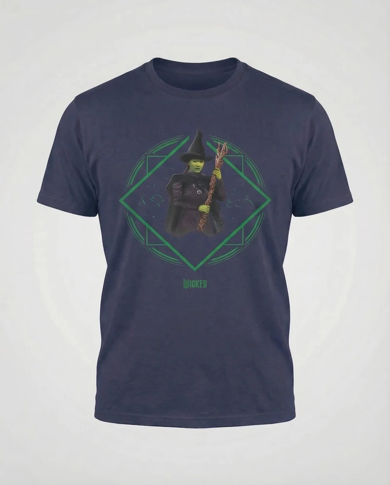Unisex Baumwoll-T-Shirt Hexenmotiv