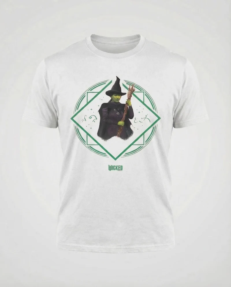 Unisex Baumwoll-T-Shirt Hexenmotiv