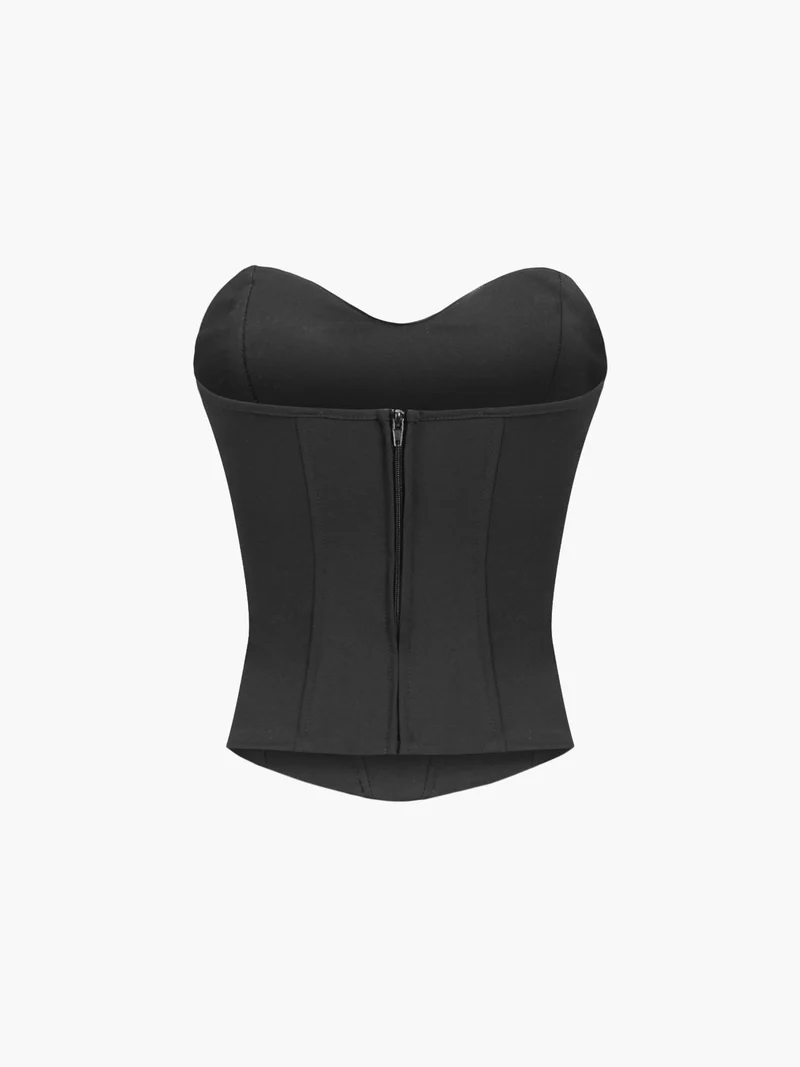 Nord Taschen | Cup Detail mit Reißverschluss Röhren Corsatz Oberteil