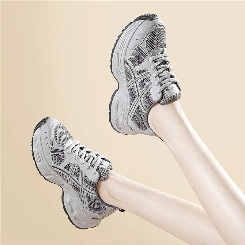 Damen Atmungsaktive Fitness-Sneaker mit stoßdämpfender Sohle