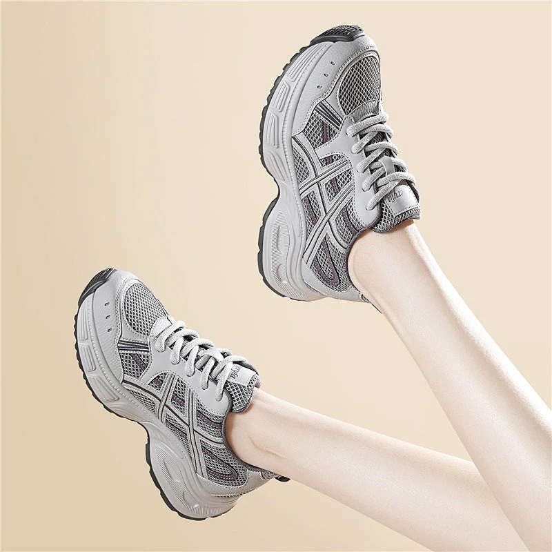Damen Atmungsaktive Fitness-Sneaker mit stoßdämpfender Sohle