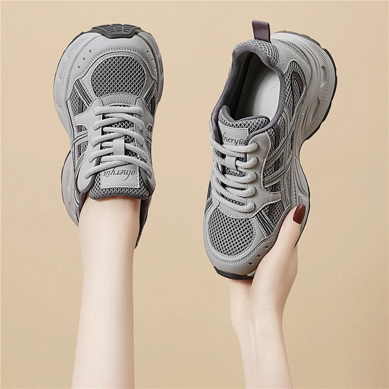 Damen Atmungsaktive Fitness-Sneaker mit stoßdämpfender Sohle