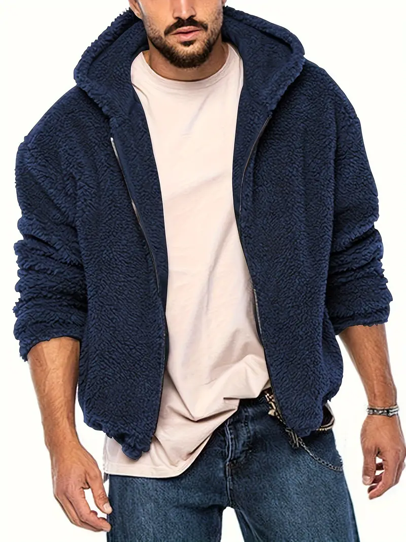 Teddyjacke mit Reißverschluss für Männer
