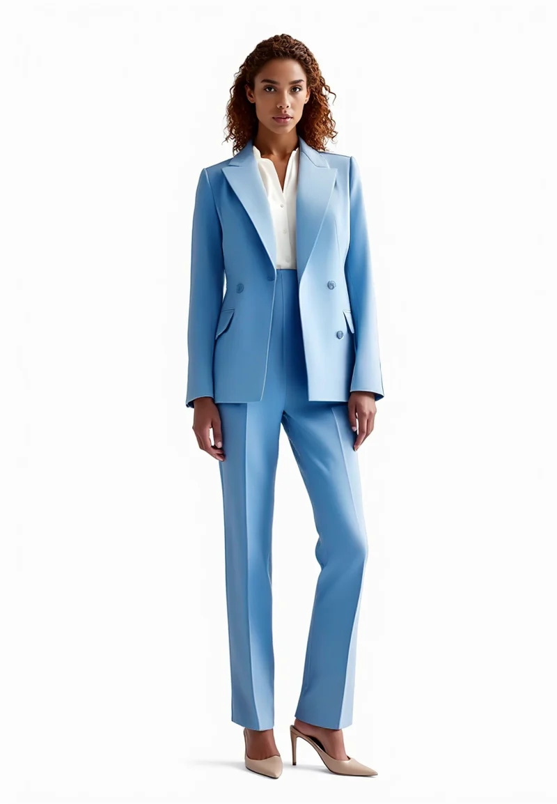 stilvolle maßgeschneiderte Anzug - elegantes Blazer- und Hosen-Set für Frauen