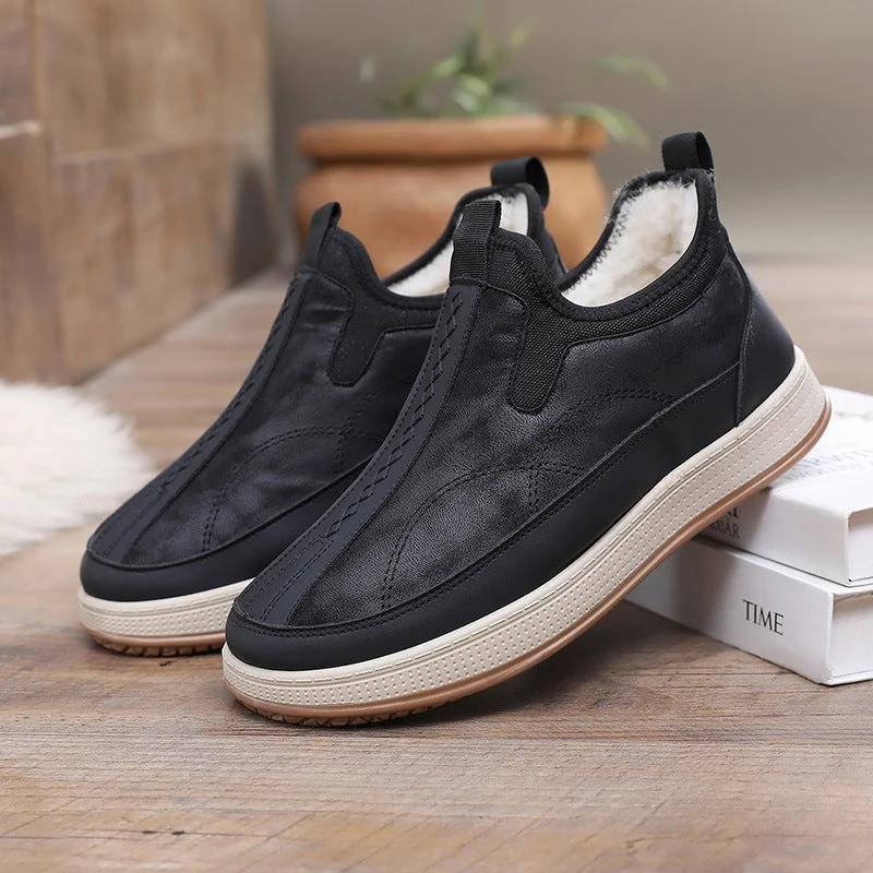 Damen Bequeme und stylische Warmfutter Slip-On Schuhe