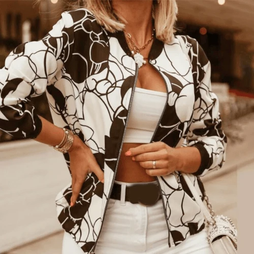 Damenjacke Weinlese Kleidungsstil Damen Übergangsjacke Perfekt für Schichten
