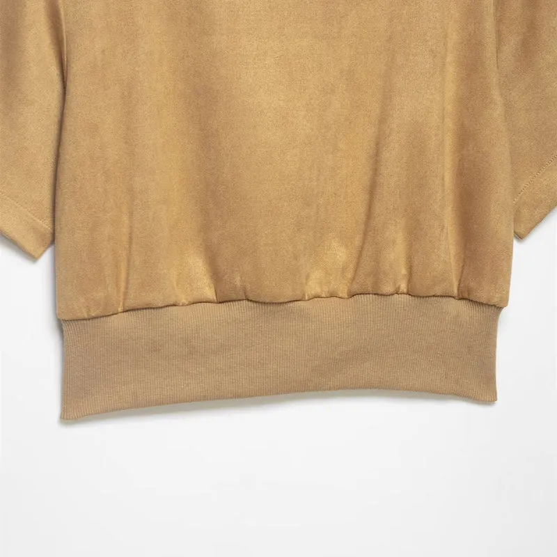 Damen Cropped T-Shirt mit elegantem Bund
