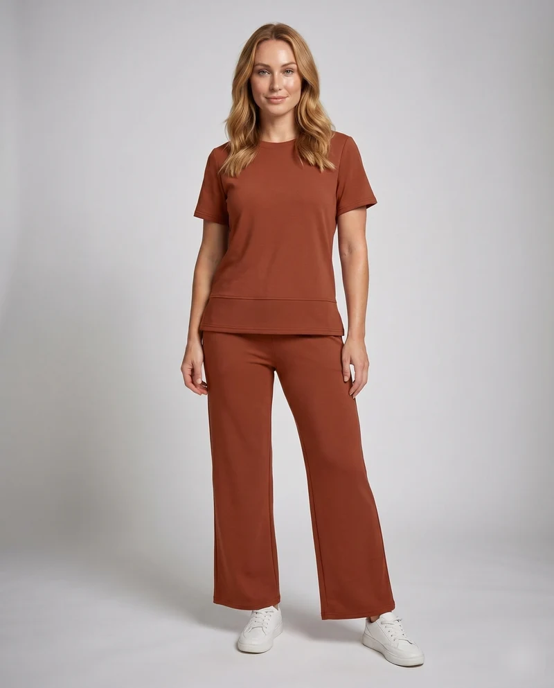 Damen Lounge-Hose und Oberteil Set Nord Taschen