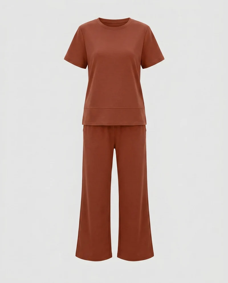 Damen Lounge-Hose und Oberteil Set Nord Taschen