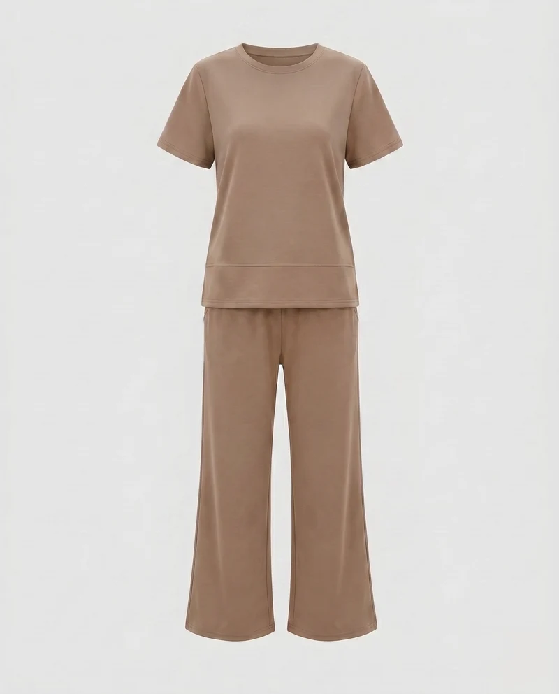 Damen Lounge-Hose und Oberteil Set Nord Taschen