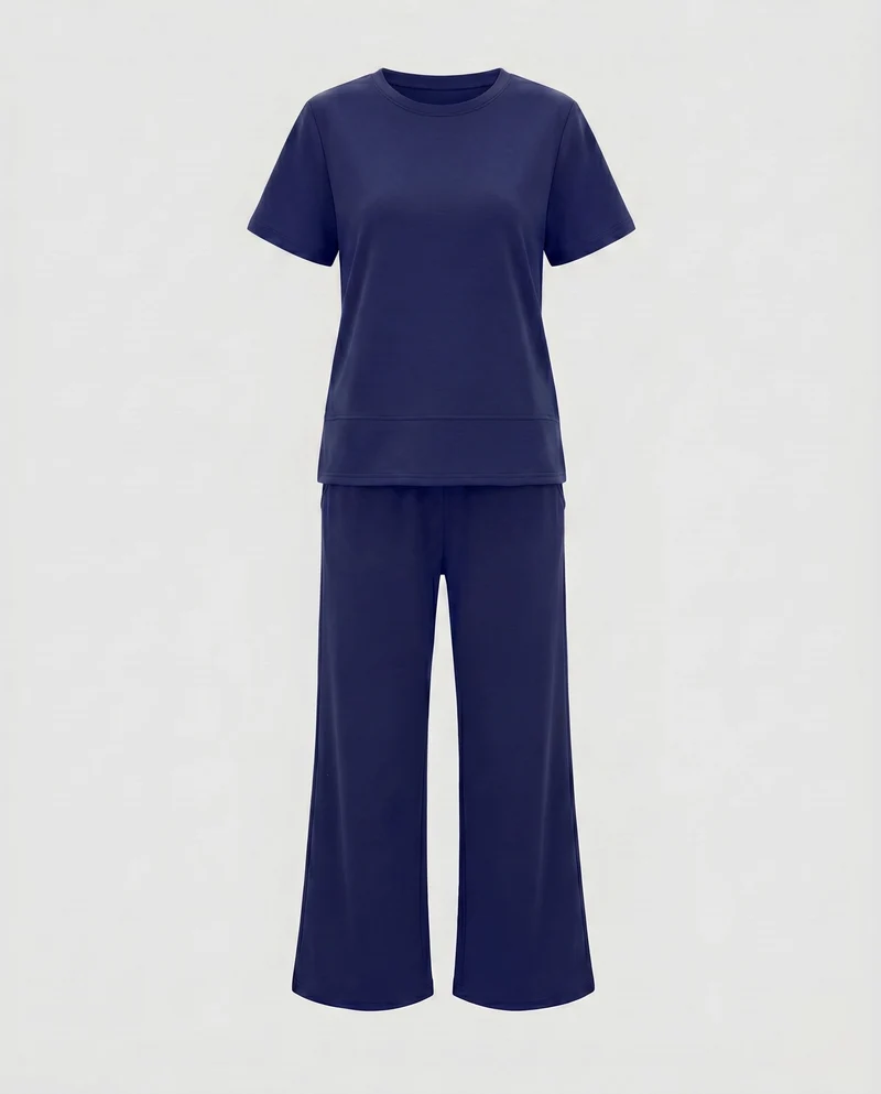 Damen Lounge-Hose und Oberteil Set Nord Taschen