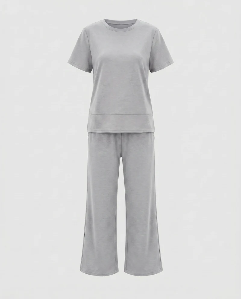 Damen Lounge-Hose und Oberteil Set Nord Taschen