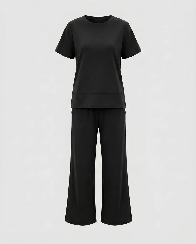 Damen Lounge-Hose und Oberteil Set Nord Taschen