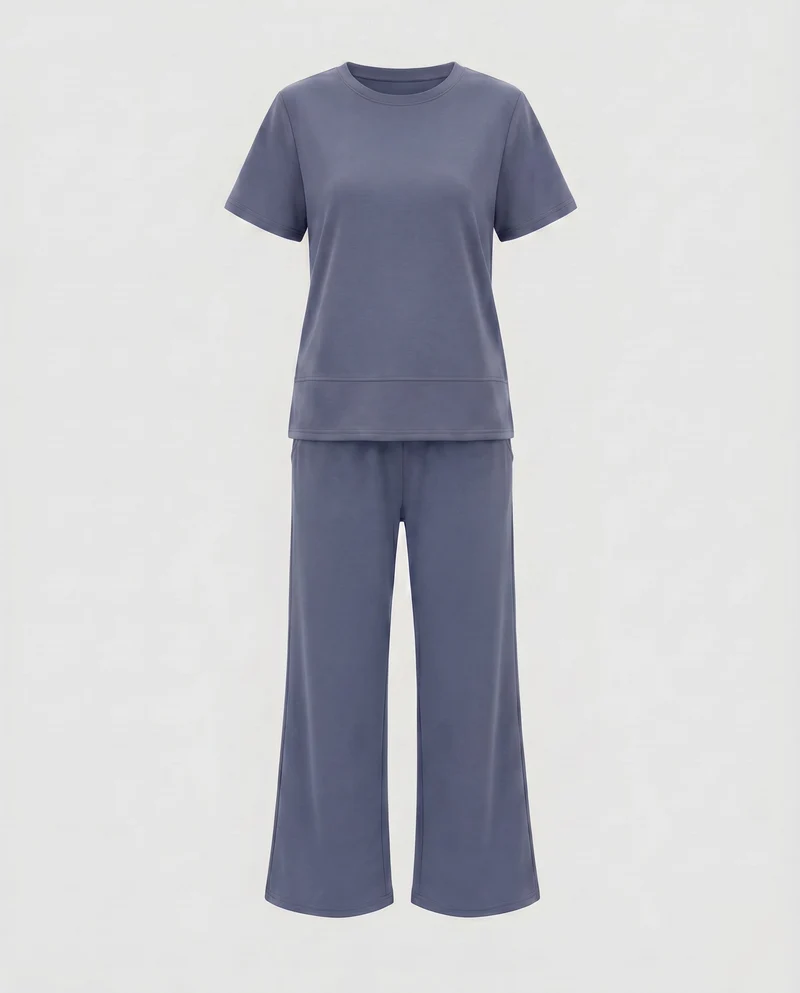 Damen Lounge-Hose und Oberteil Set Nord Taschen