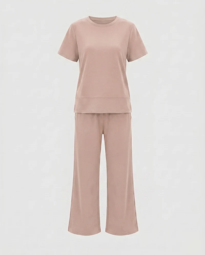 Damen Lounge-Hose und Oberteil Set Nord Taschen