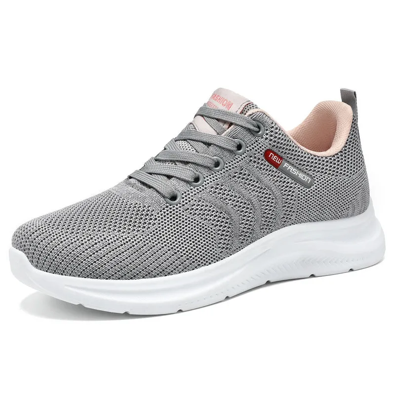 Damen Atmungsaktive und bequeme Sneaker mit elastischem Strickdesign Nord Taschen