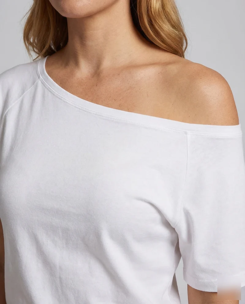 Damen Asymmetrisches Ein-Schulter-Oberteil