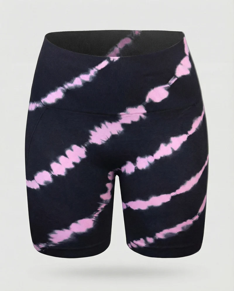 Damen taillenformende Radler-Leggings aus Jersey