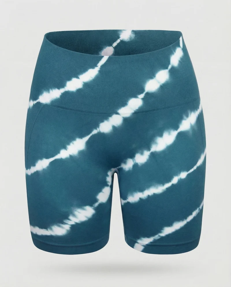 Damen taillenformende Radler-Leggings aus Jersey