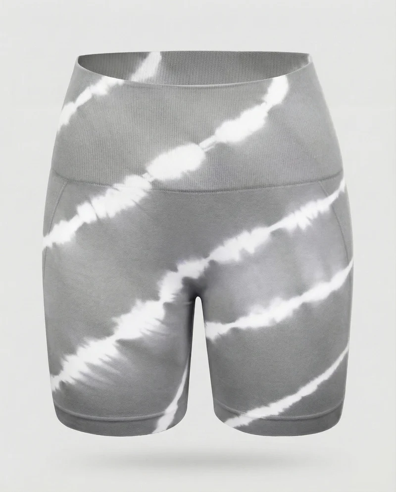 Damen taillenformende Radler-Leggings aus Jersey