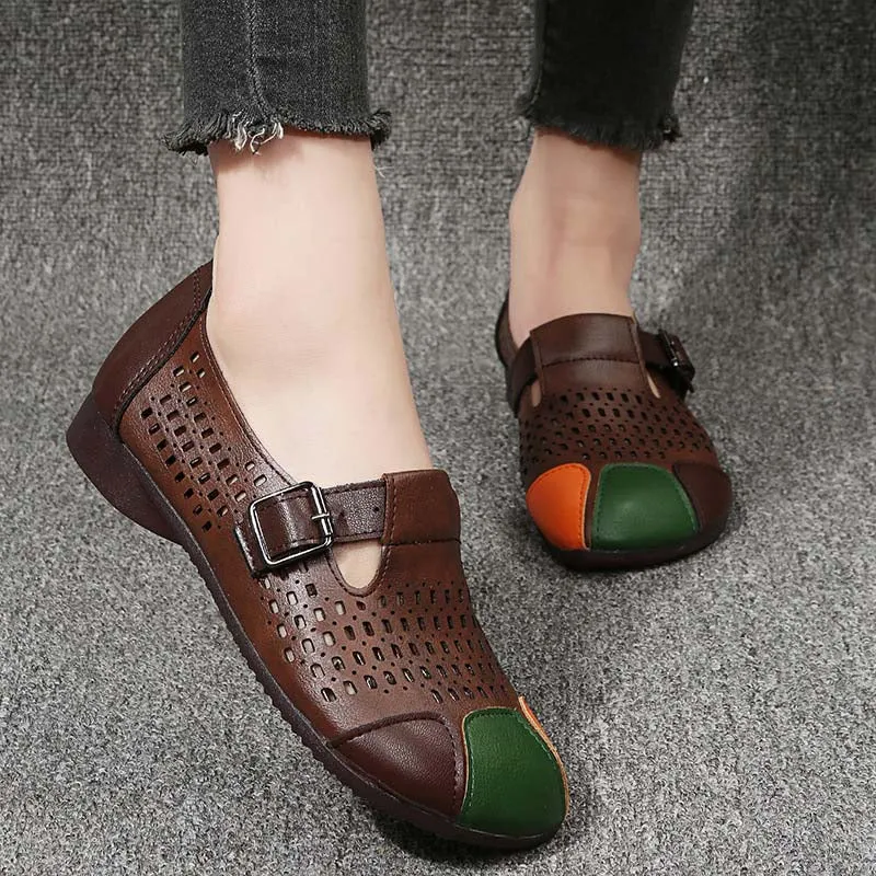 Luftige Damensandalen mit Schnalle – Zoë