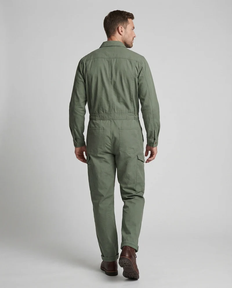 Unisex Baumwolltwill Overall mit Cargotaschen