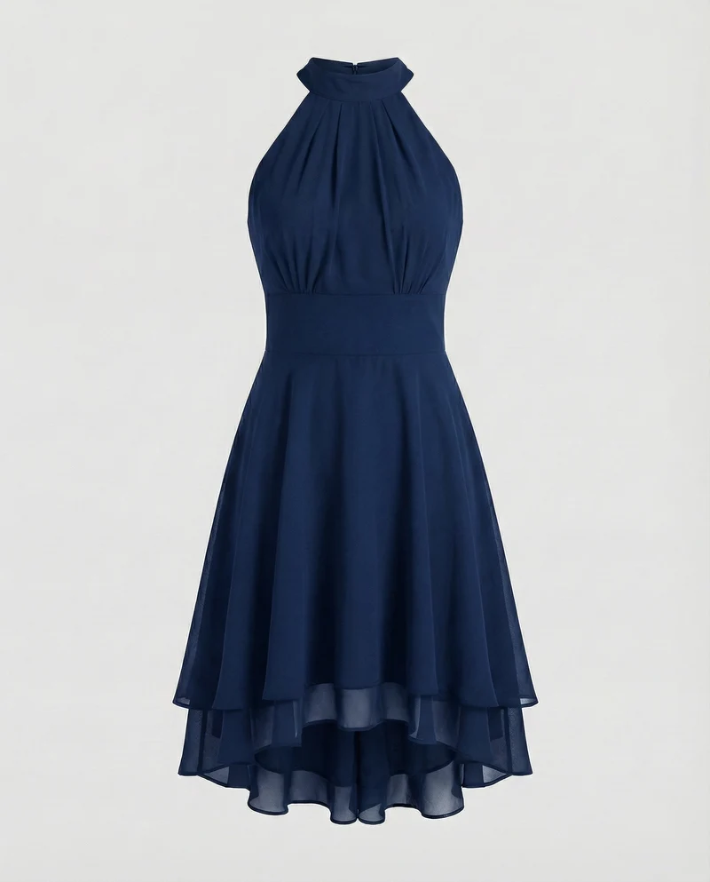 Damen elegantes Halter-Cocktailkleid
