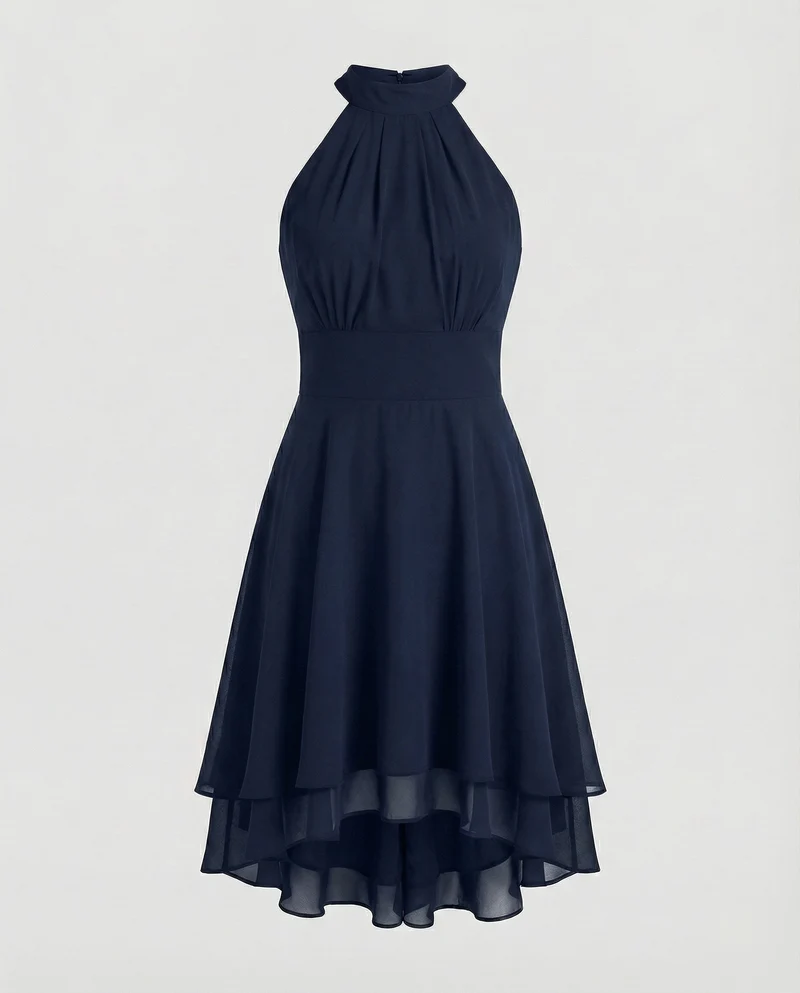 Damen elegantes Halter-Cocktailkleid