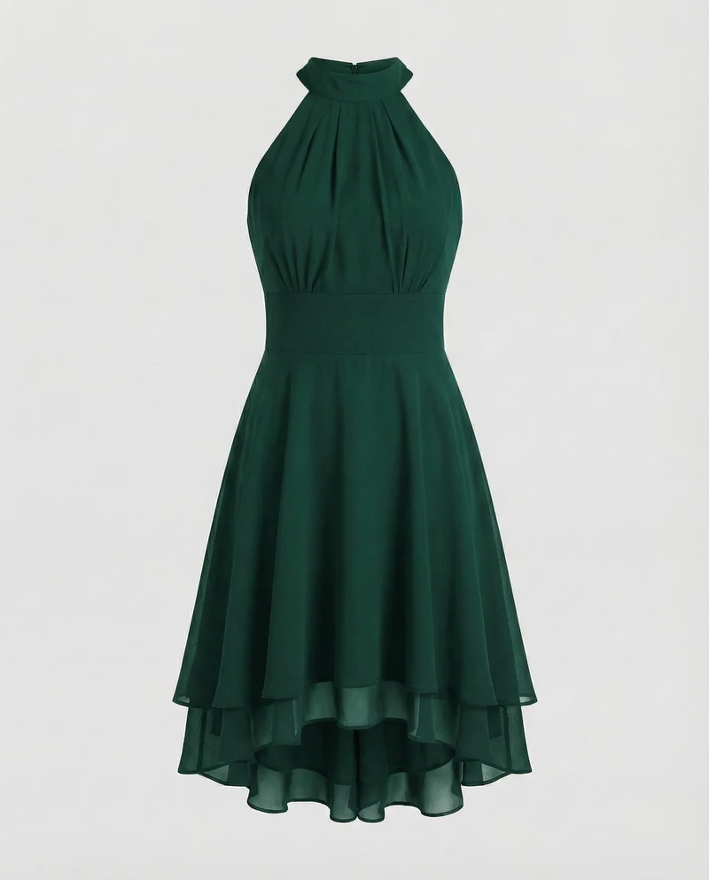 Damen elegantes Halter-Cocktailkleid