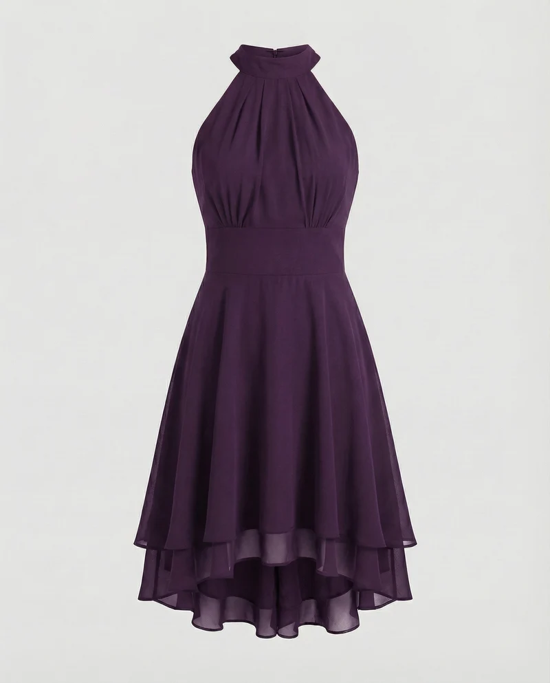 Damen elegantes Halter-Cocktailkleid