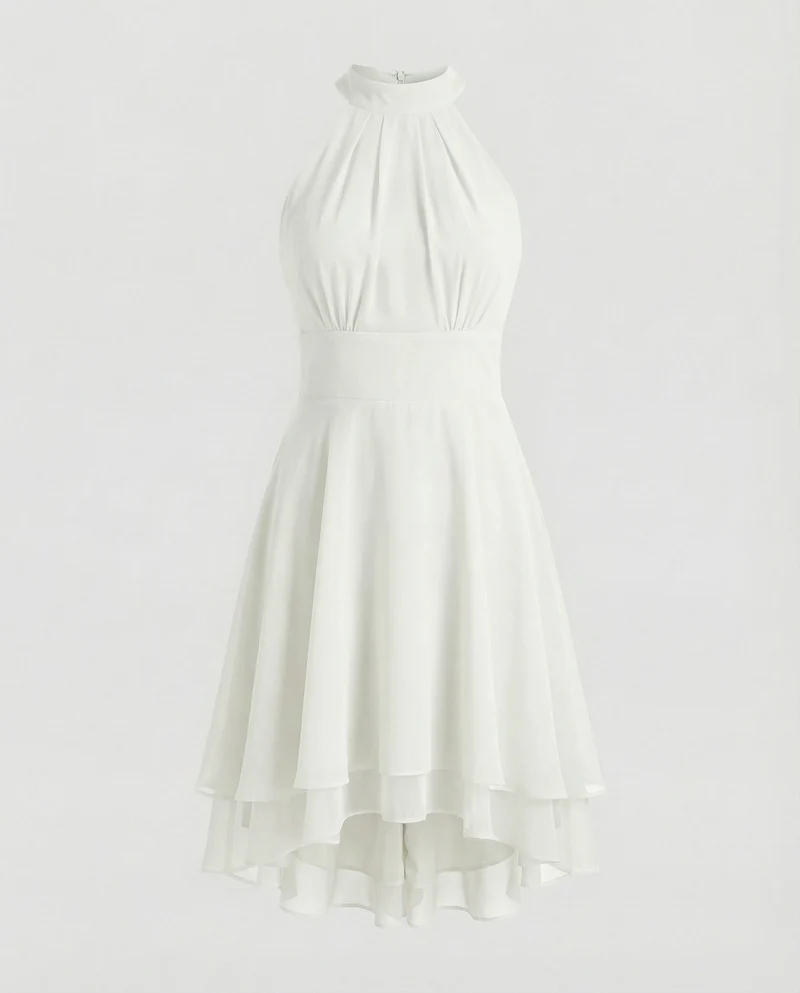 Damen elegantes Halter-Cocktailkleid