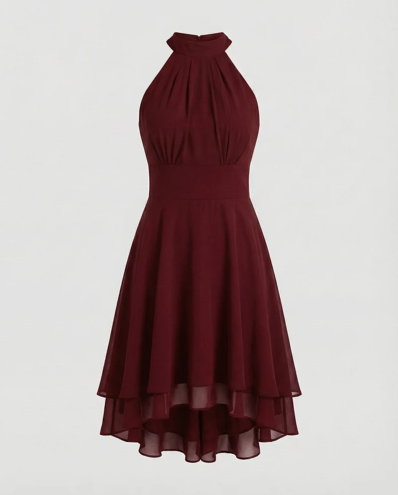 Damen elegantes Halter-Cocktailkleid