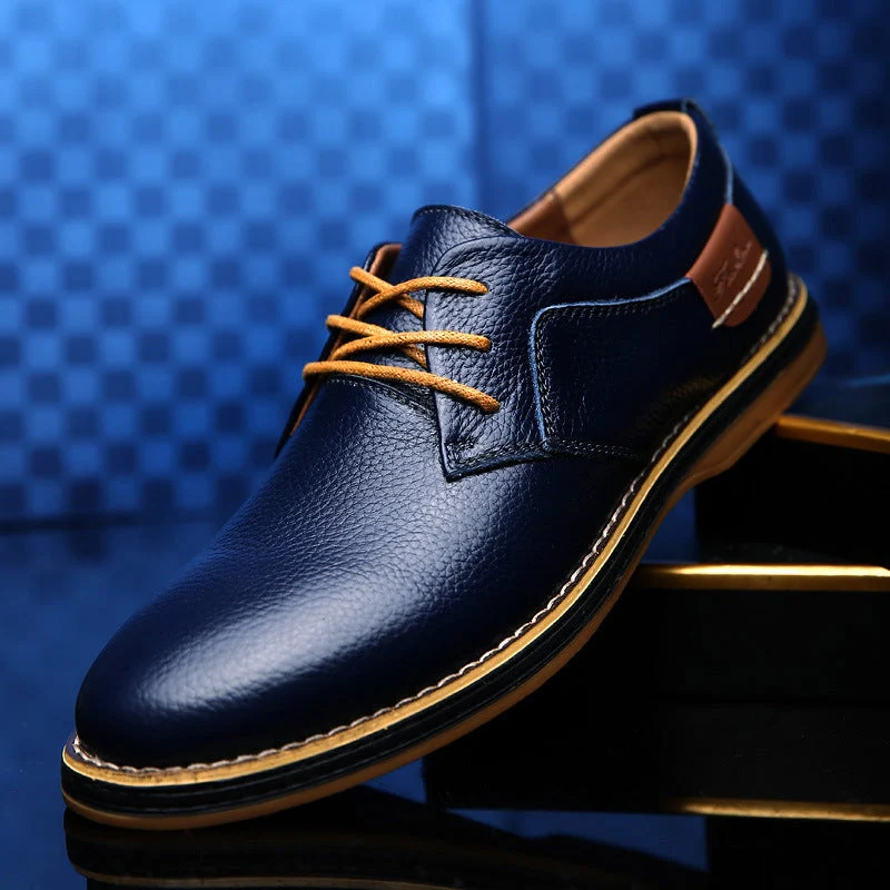 Herren Elegante und komfortable Schnürschuhe aus hochwertigem Leder