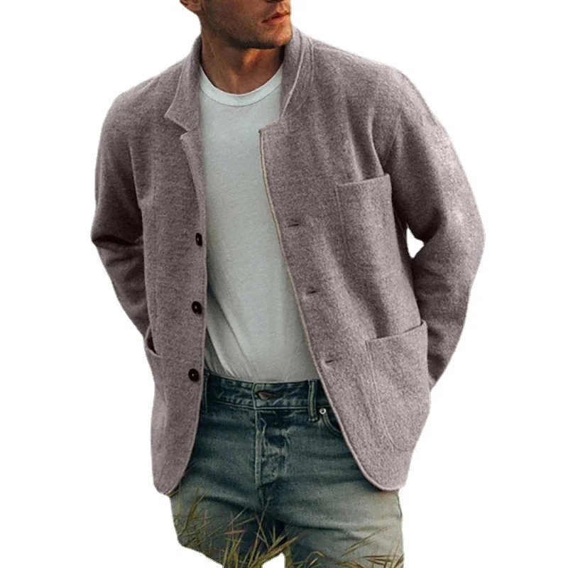 Herren bequemer und stilvoller Cardigan mit praktischen Taschen