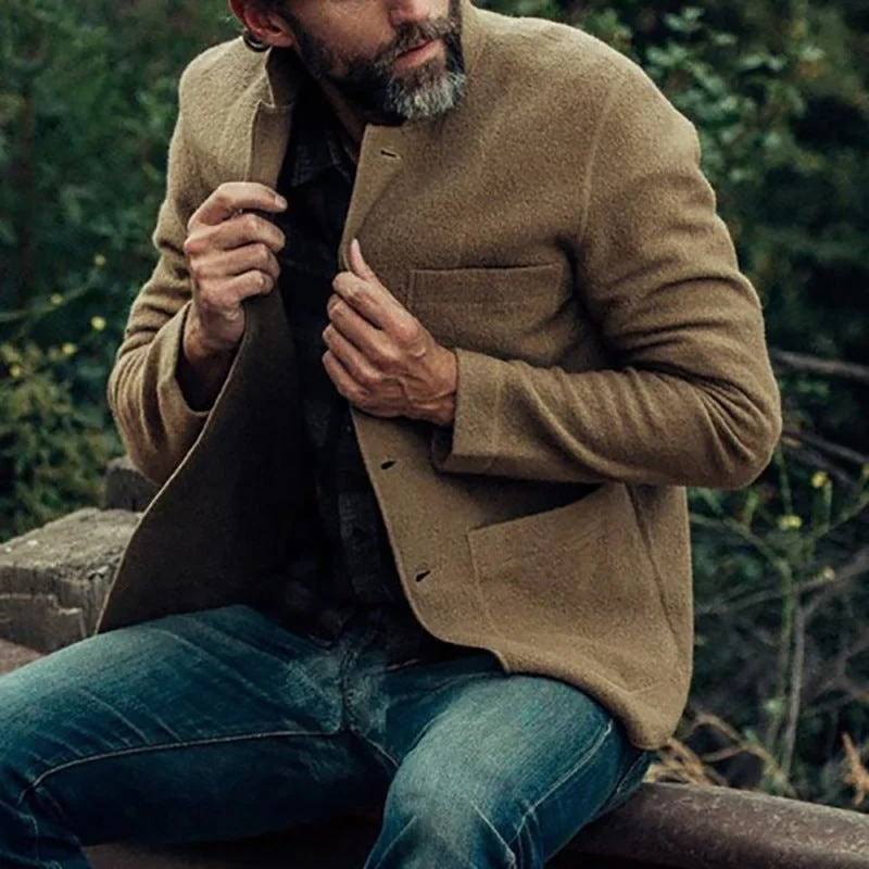 Herren bequemer und stilvoller Cardigan mit praktischen Taschen