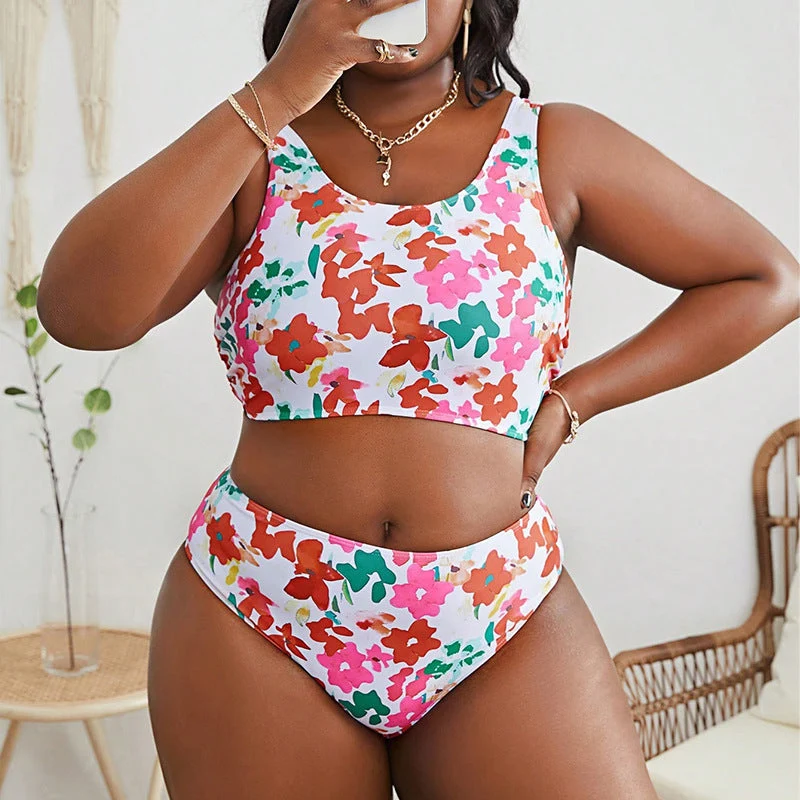 Damen Modische Bikini-Set mit sportlichem Oberteil