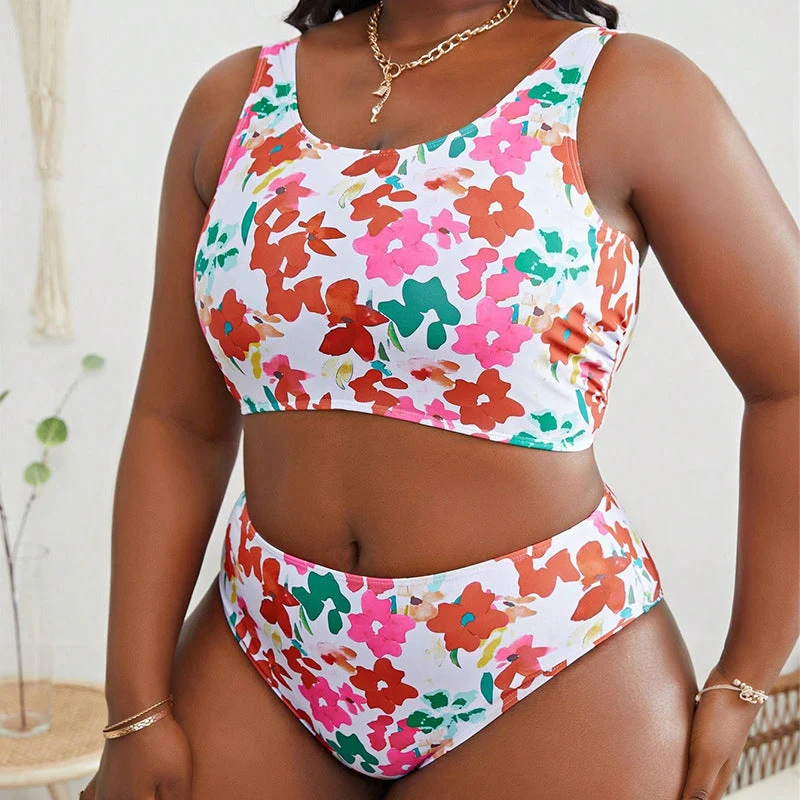 Damen Modische Bikini-Set mit sportlichem Oberteil