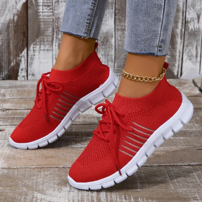 Frauen Freizeit Sneaker Atmungsaktives Netz