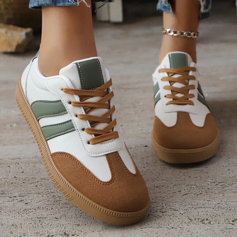 Damen Sneakers im sportlichen Retro-Stil mit hochwertigem Obermaterial Nord Taschen