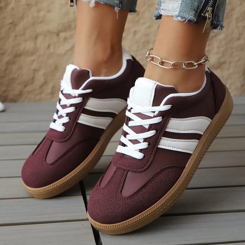 Damen Sneakers im sportlichen Retro-Stil mit hochwertigem Obermaterial Nord Taschen