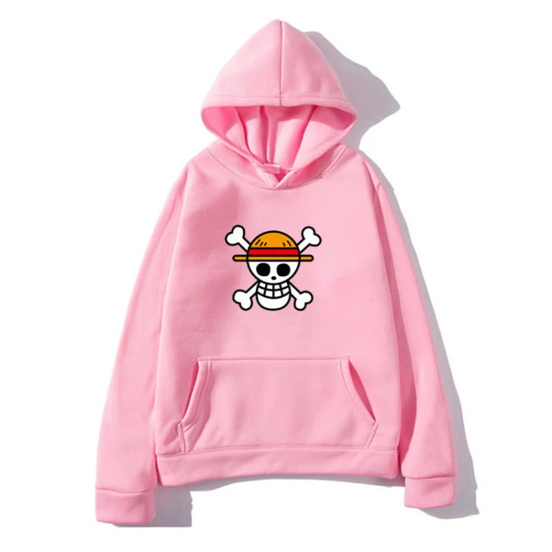 Damen Kapuzenpullover mit kreativem Piratenmotiv und bequemer Passform