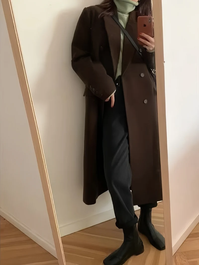 Nord Taschen | Vintage Lange Jack mit Reverskragen