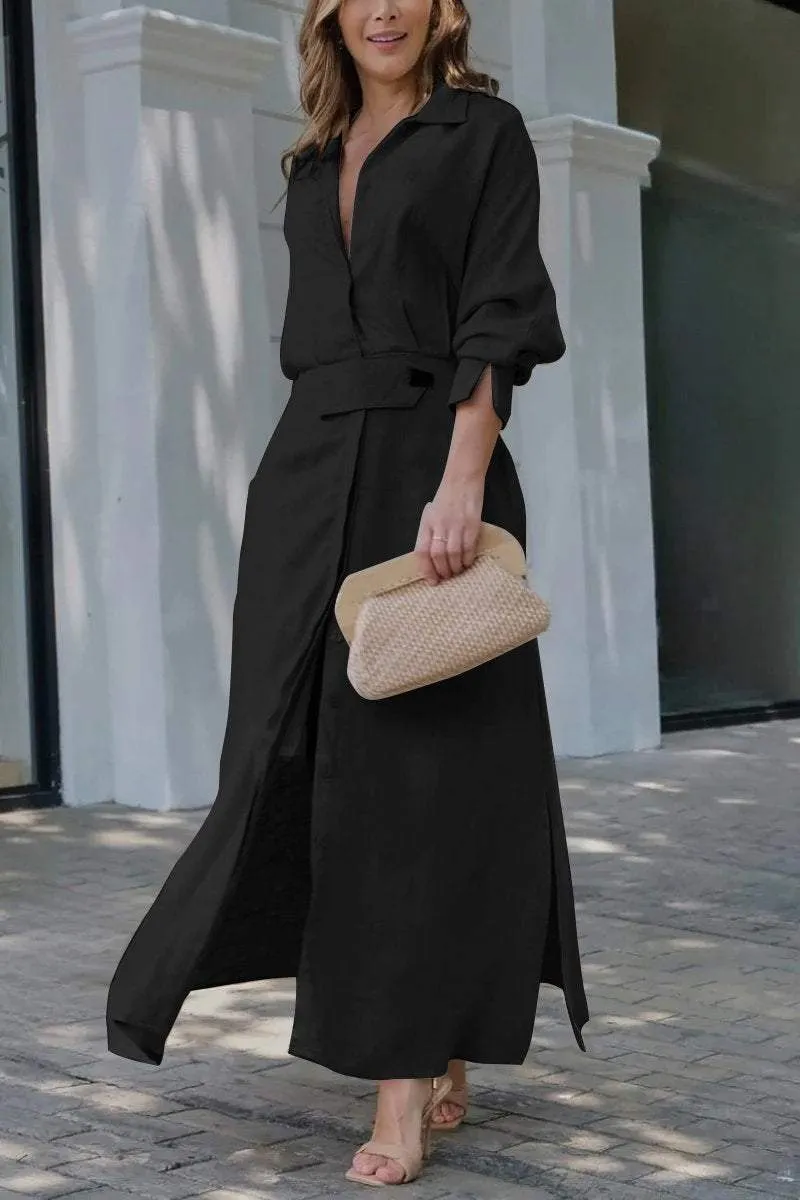 Klassisches kleid in Maxilänge
