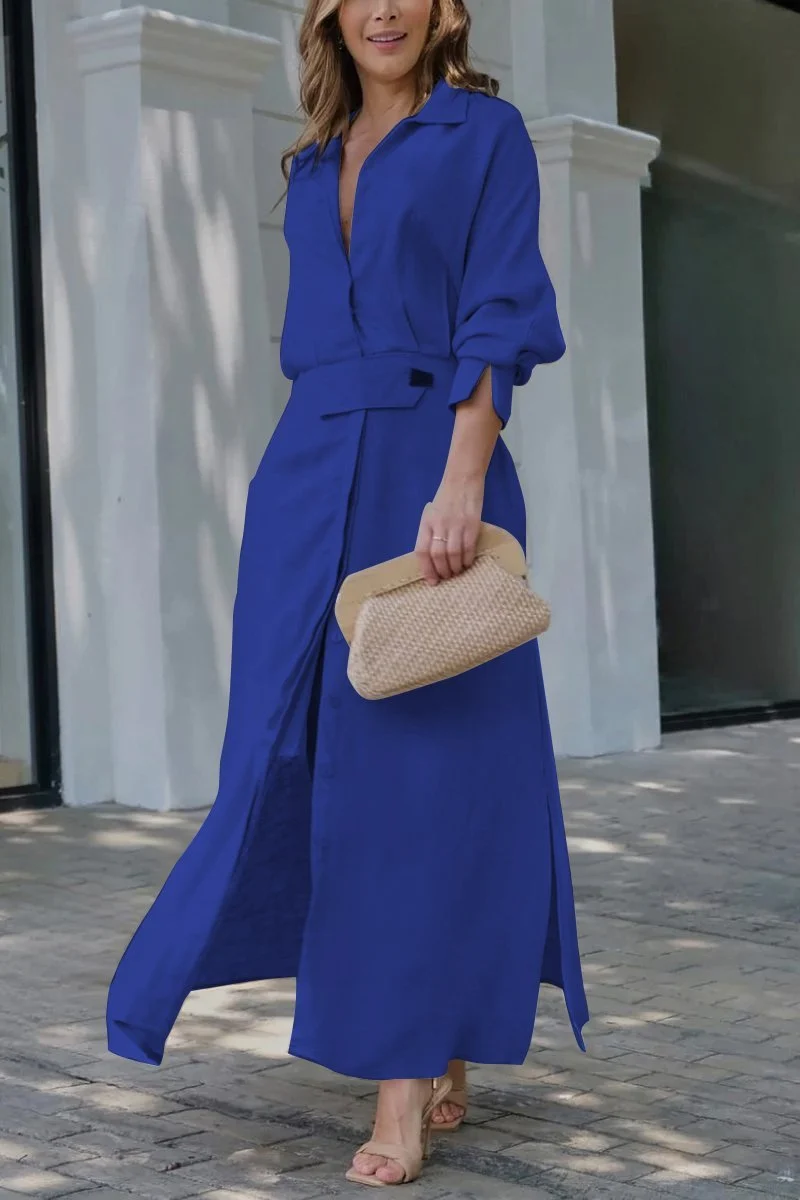 Klassisches kleid in Maxilänge