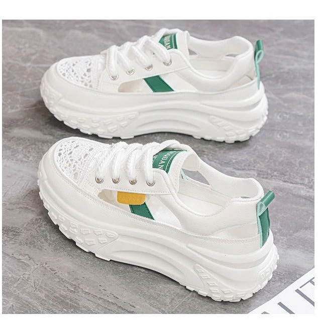 Damen Sportliche Sneaker mit luftiger Netzstruktur und extra hohem Komfort