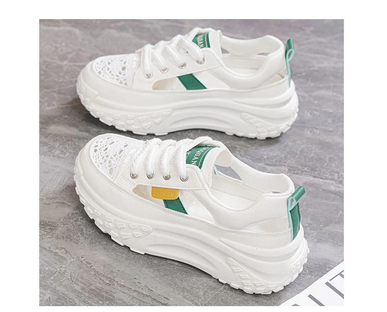 Damen Sportliche Sneaker mit luftiger Netzstruktur und extra hohem Komfort