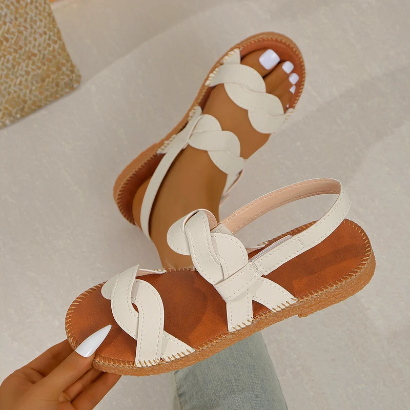 Damen Sandalen mit komfortabler Fessel-Applikation