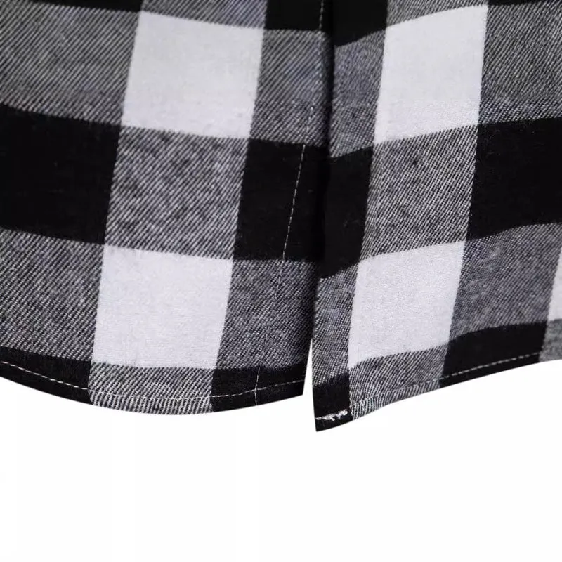 Herren Flanellhemden mit integriertem Kapuzen-Design und lässigem Look Nord Taschen